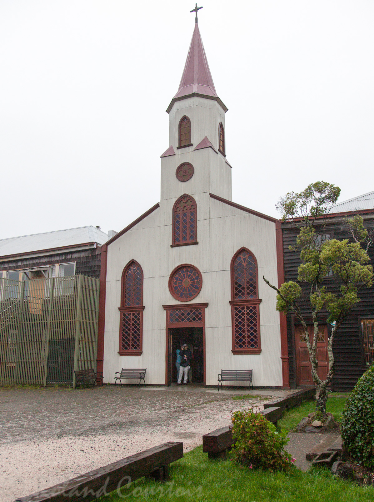 Faisant parte du patrimoine mondial de l'Unesco, les églises de l'île de Chiloé sont entièrement en bois.