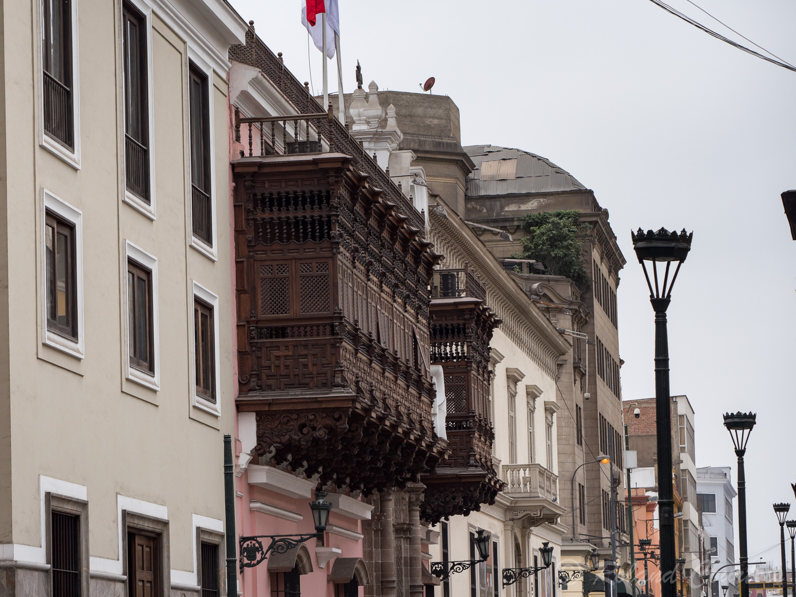 Architecture de Lima, les anciens batiments coloniaux sont encore présents.
